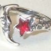 Beautiful Moon and Star Adjustable Ring